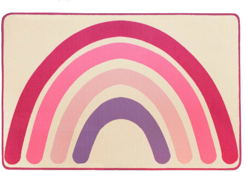 Primaflor-Ideen in Textil Kinderteppich »RAINBOW«, rechteckig, 5 mm Höhe, Kurzflor, Motiv Regenbogen, Kinderzimmer von Primaflor-Ideen in Textil