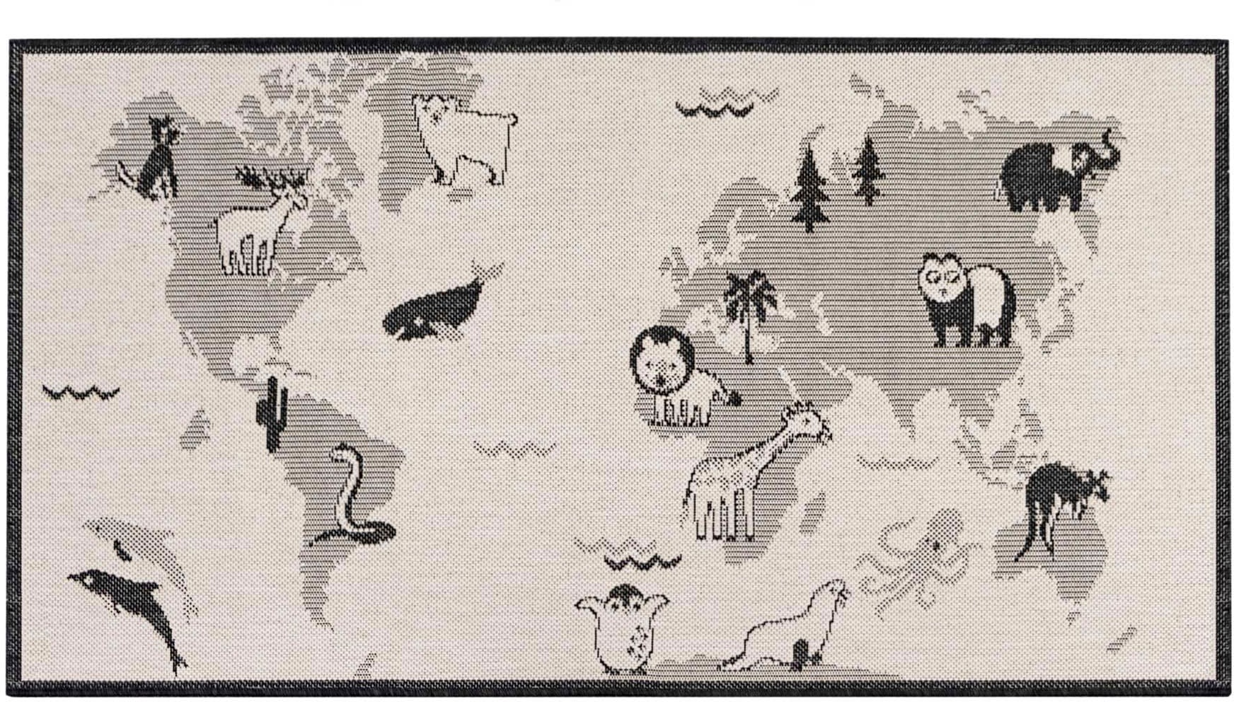 Primaflor-Ideen in Textil Kinderteppich »LINIA - Weltkarte«, rechteckig von Primaflor-Ideen in Textil