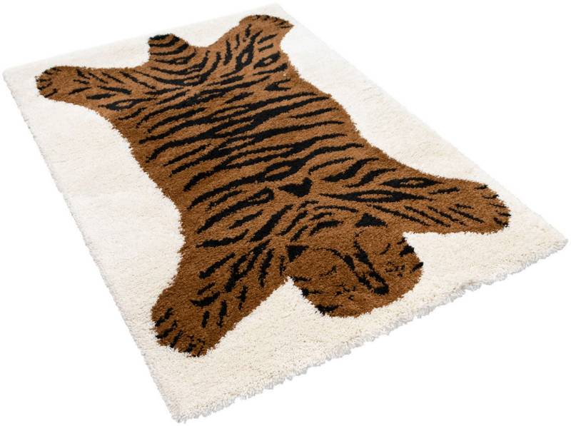 Primaflor-Ideen in Textil Kinderteppich »NOMAD - Tiger«, rechteckig, 35 mm Höhe, Hochflor, Motiv Tiger, weich & kuschelig, Kinderzimmer von Primaflor-Ideen in Textil
