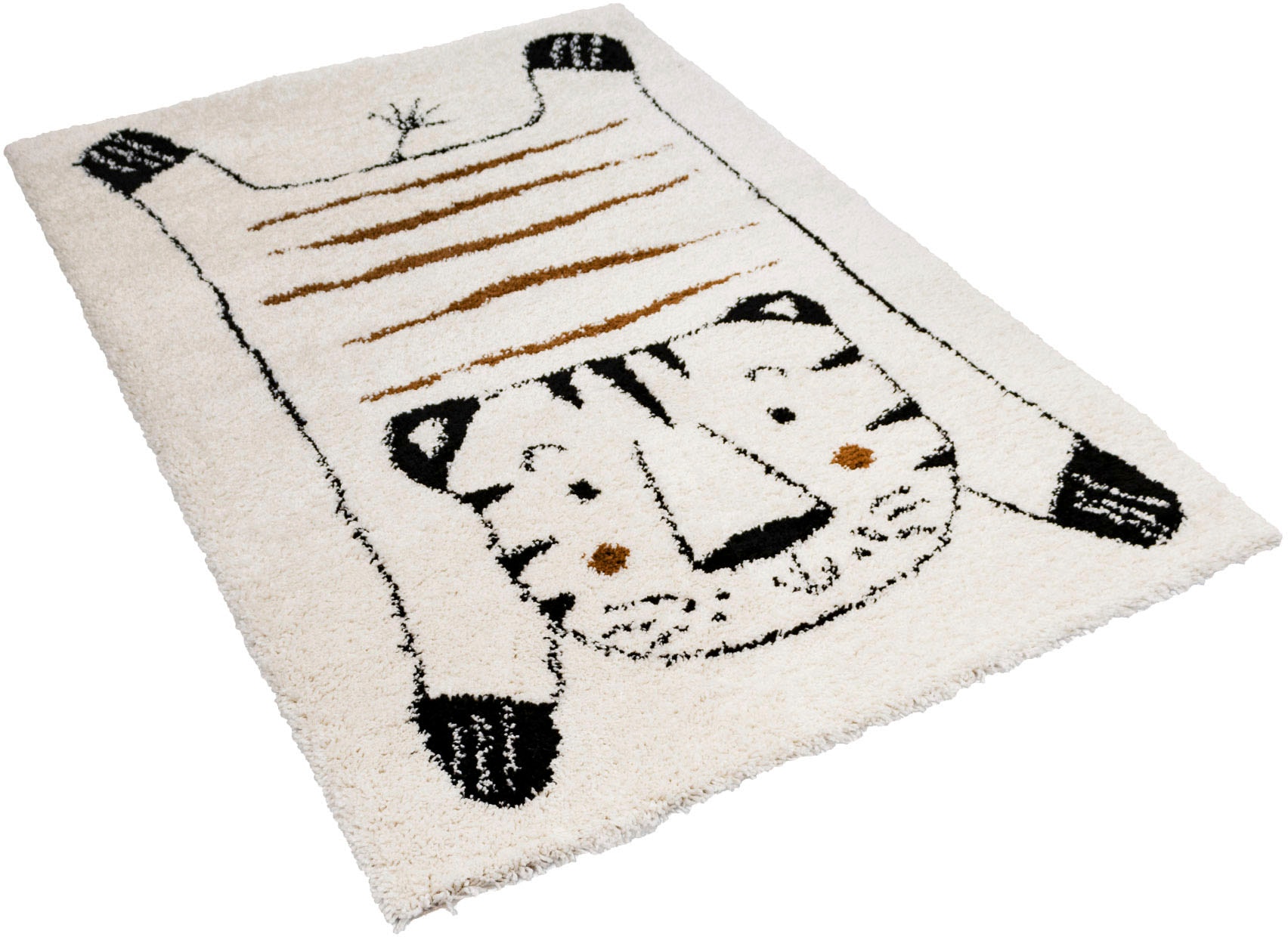 Primaflor-Ideen in Textil Kinderteppich »NOMAD - White Tiger«, rechteckig, 35 mm Höhe, Hochflor, Motiv Tiger, Kinderzimmer Primaflor-Ideen in Textil Kinderteppich »NOMAD - White Tiger«, rechteckig, 35 mm Höhe, Hochflor, Motiv Tiger, Kinderzimmer von Primaflor-Ideen in Textil