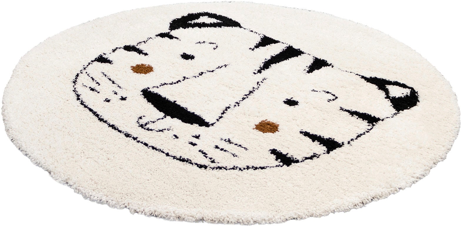 Primaflor-Ideen in Textil Kinderteppich »NOMAD - Whiter Tiger«, rund, 35 mm Höhe, Hochflor, Motiv Tiger, Kinderzimmer Primaflor-Ideen in Textil Kinderteppich »NOMAD - Whiter Tiger«, rund, 35 mm Höhe, Hochflor, Motiv Tiger, Kinderzimmer von Primaflor-Ideen in Textil