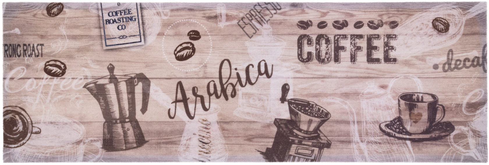 Primaflor-Ideen in Textil Küchenläufer »ARABICA«, rechteckig, 6,5 mm Höhe, Motiv Kaffee, rutschhemmend, waschbar, Küche Primaflor-Ideen in Textil Küchenläufer »ARABICA«, rechteckig, 6,5 mm Höhe, Motiv Kaffee, rutschhemmend, waschbar, Küche von Primaflor-Ideen in Textil