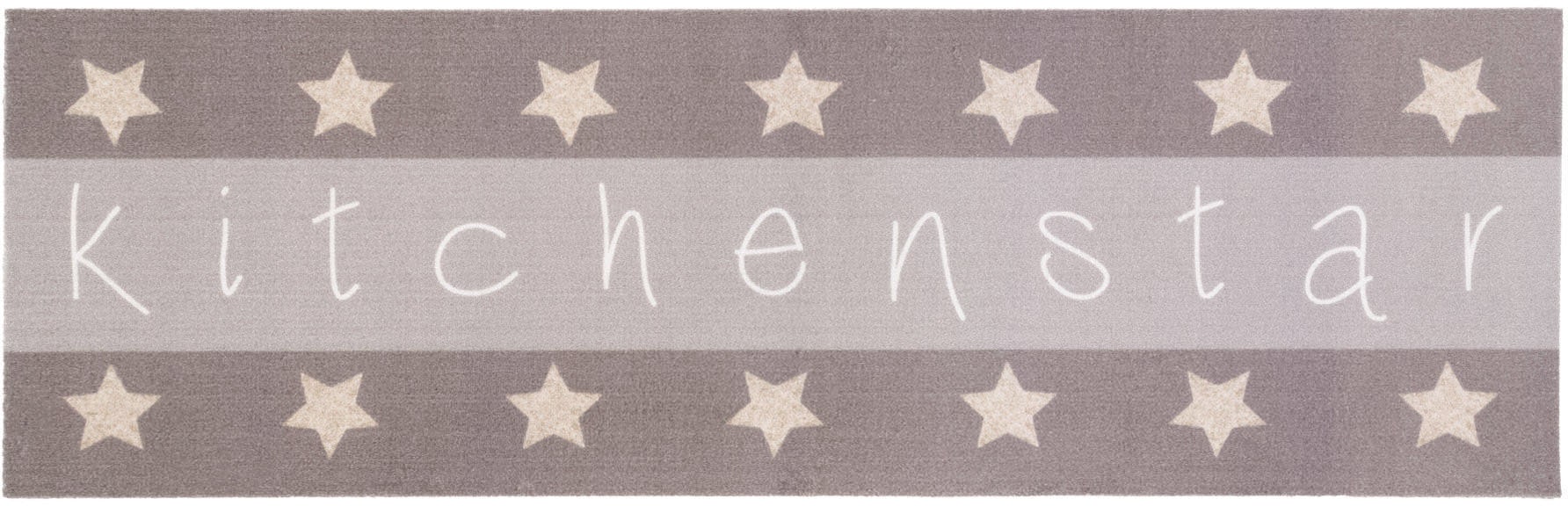 Primaflor-Ideen in Textil Küchenläufer »KITCHEN STAR«, rechteckig, 5 mm Höhe, mit Schriftzug & Motiv Sterne, rutschhemmend, waschbar, Küche Primaflor-Ideen in Textil Küchenläufer »KITCHEN STAR«, rechteckig, 5 mm Höhe, mit Schriftzug & Motiv Sterne, rutschhemmend, waschbar, Küche von Primaflor-Ideen in Textil