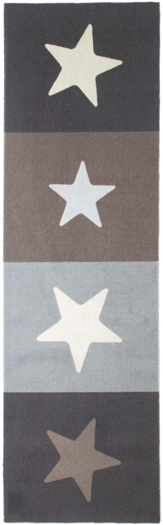 Primaflor-Ideen in Textil Küchenläufer »STARS«, rechteckig, 6,5 mm Höhe, Motiv Sterne, rutschhemmend, waschbar, Küche von Primaflor-Ideen in Textil