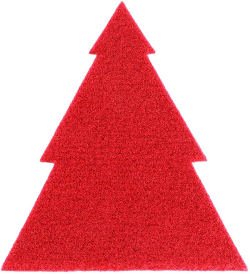 Primaflor-Ideen in Textil Platzset »Tannenbaum, Weihnachtsdeko rot«, (Set, 6 St.), ideal als Besteckunterlage, Tischdeko oder Untersetzer von Primaflor-Ideen in Textil