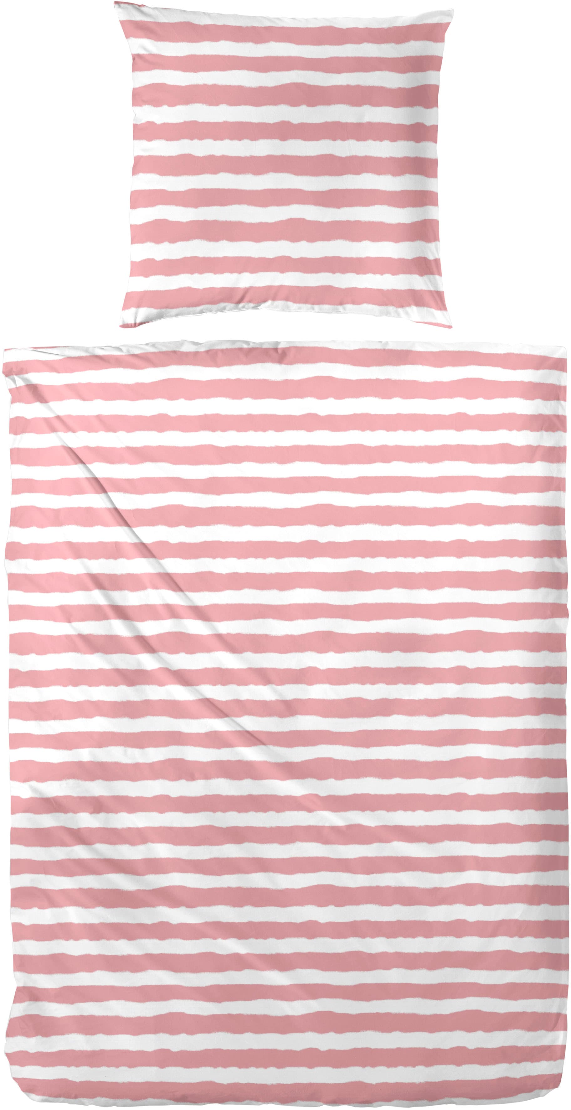 Primera Bettwäsche »Baumwoll-Bettwäsche Uni-Streifen«, mit einem modernen Streifenmuster von Primera
