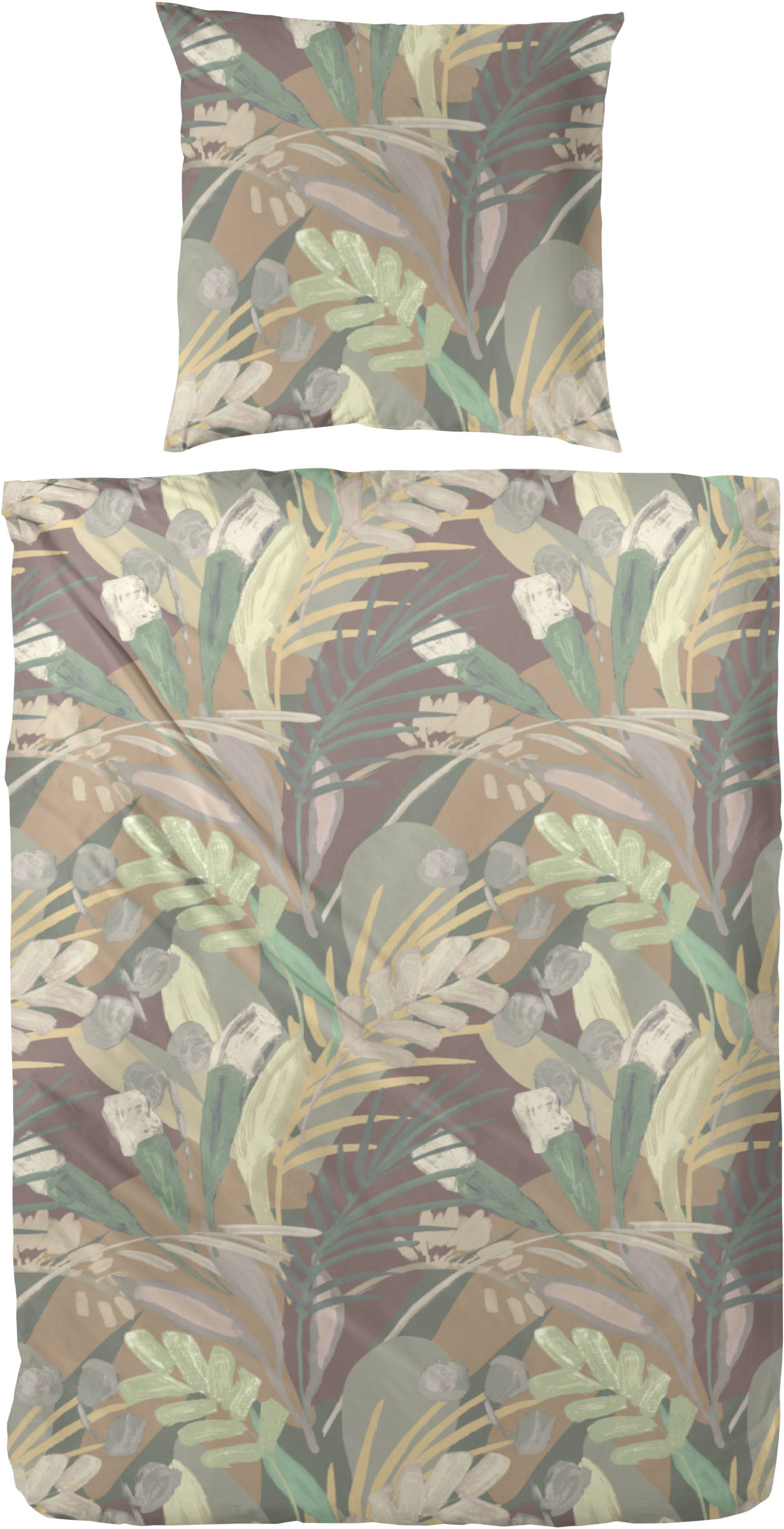 Primera Bettwäsche »Feinbiber-Bettwäsche Selva«, (1 tlg.), in expressiv floralen Design von Primera