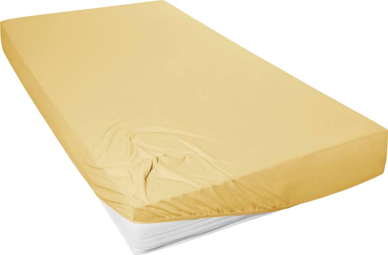 Primera Spannbettlaken »Mako-Feinjersey Spannbetttuch«, Geeignet für Standardmatratzen bis 22 cm, 100% Baumwolle von Primera