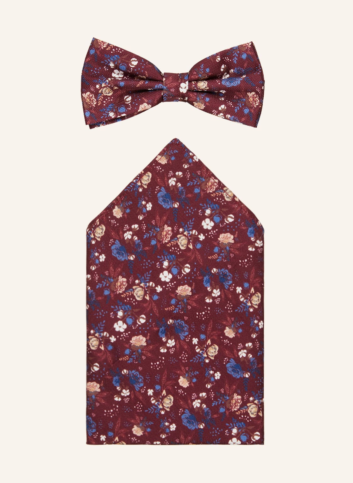 Prince Bowtie Set: Fliege Und Einstecktuch rot von Prince BOWTIE