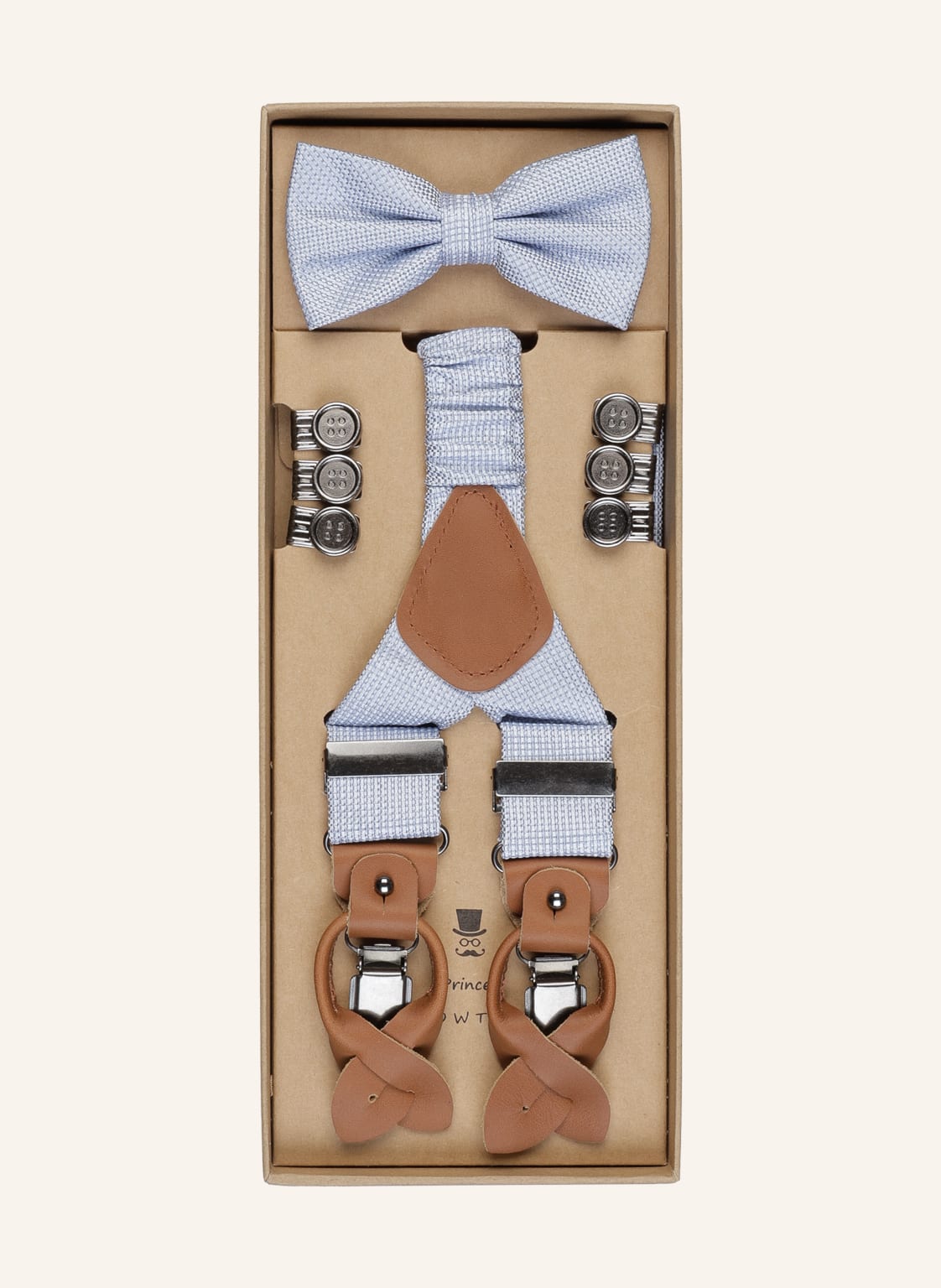 Prince Bowtie Set: Hosenträger Und Fliege blau Prince Bowtie Set: Hosenträger Und Fliege blau von Prince BOWTIE