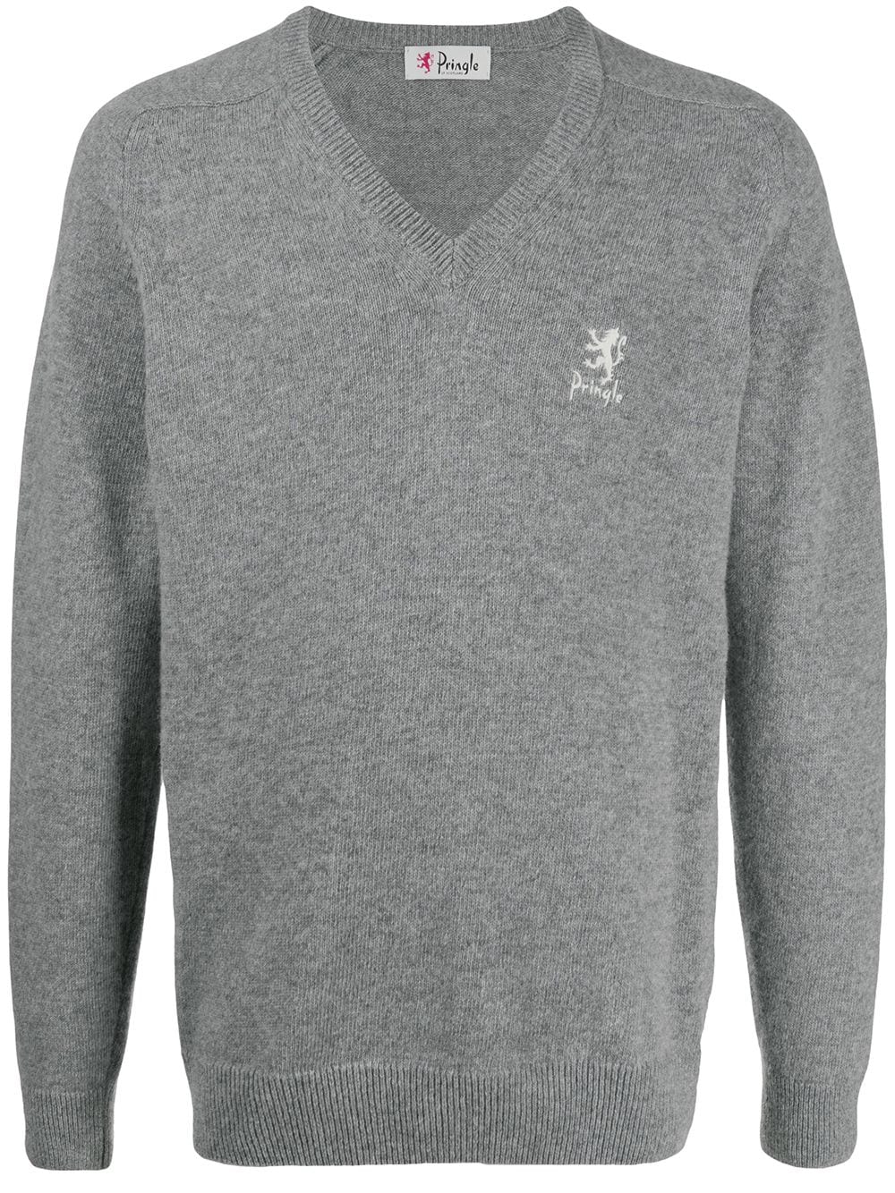 Pringle of Scotland V-neck long sleeve jumper - Grey von Pringle of Scotland