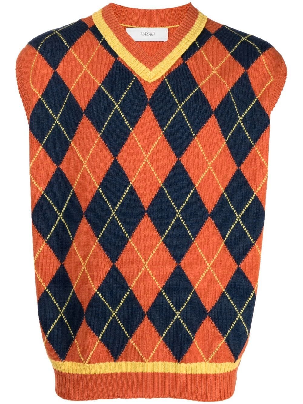 Pringle of Scotland argyle knit jumper - Orange von Pringle of Scotland