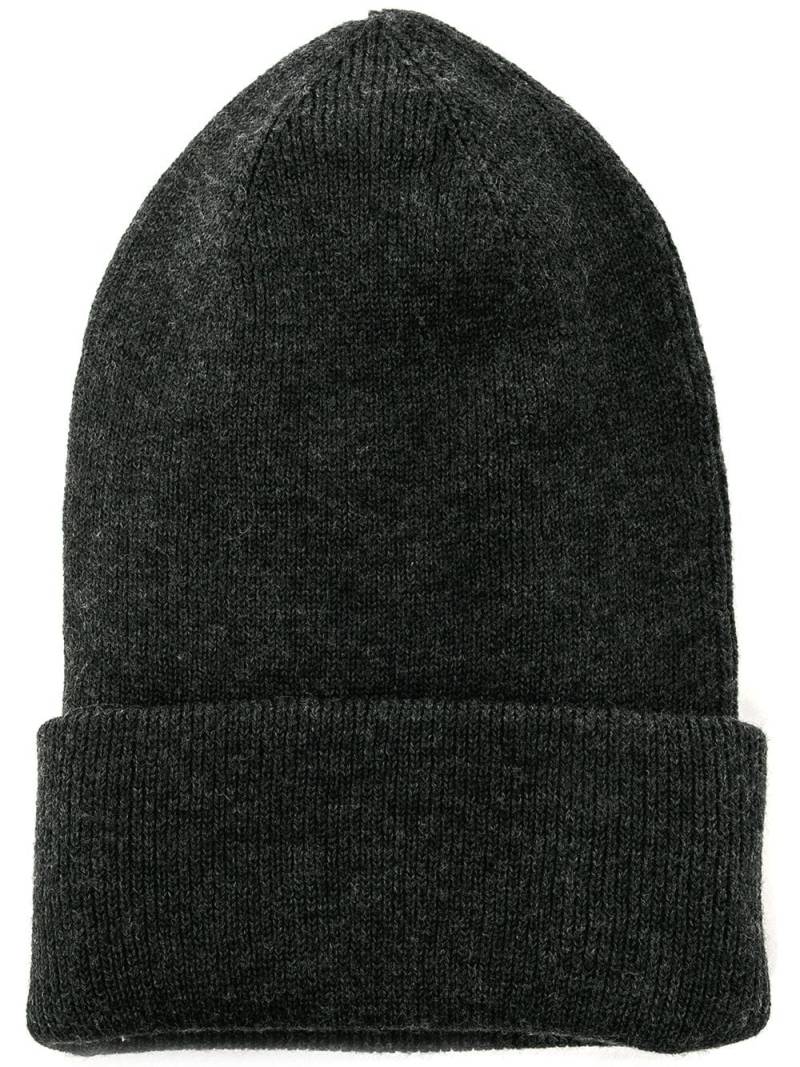 Pringle of Scotland double layer ribbed beanie - Black von Pringle of Scotland