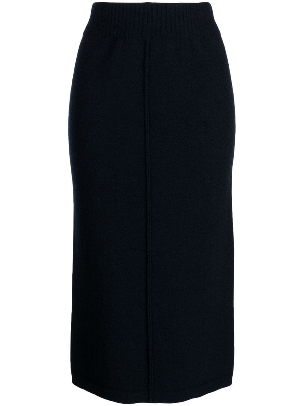 Pringle of Scotland elasticated-waist wool-cashmere blend skirt - Blue von Pringle of Scotland