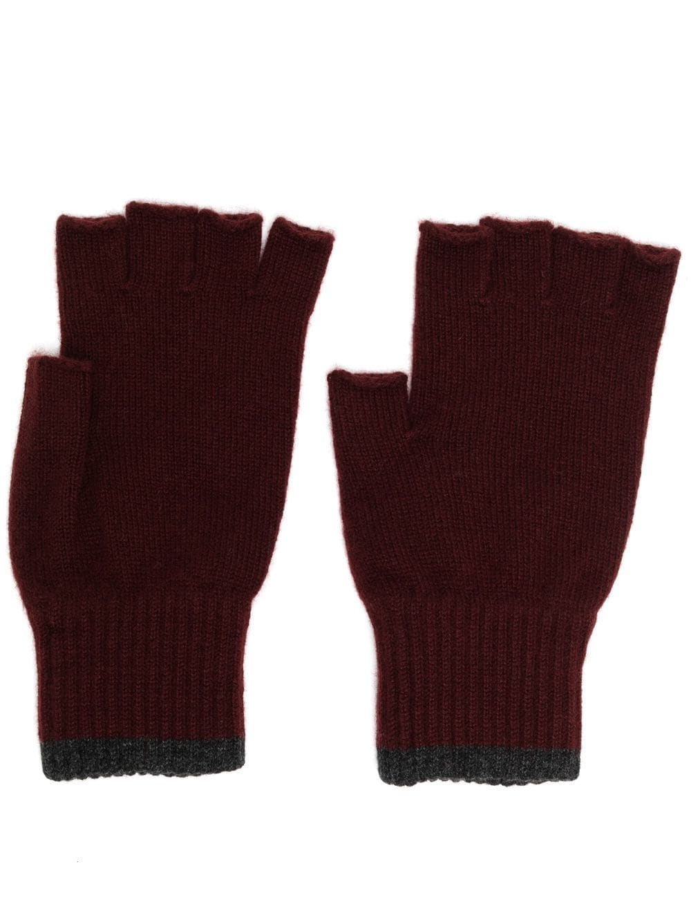 Pringle of Scotland finger-less cashmere gloves - Red von Pringle of Scotland