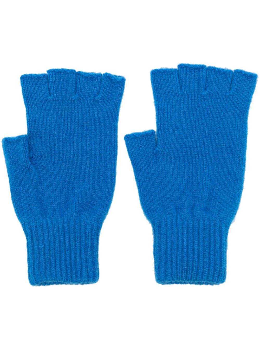 Pringle of Scotland fingerless cashmere gloves - Blue von Pringle of Scotland