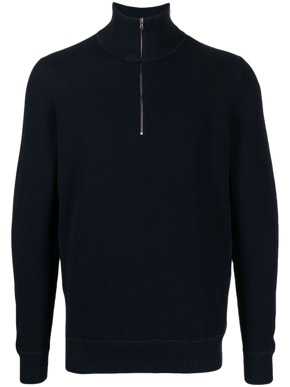 Pringle of Scotland half-zip cotton jumper - Blue von Pringle of Scotland