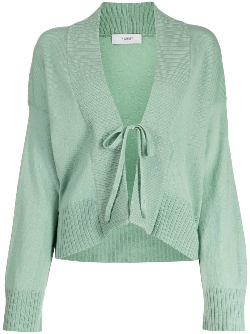 Pringle of Scotland open tie-fastening cashmere cardigan - Green von Pringle of Scotland