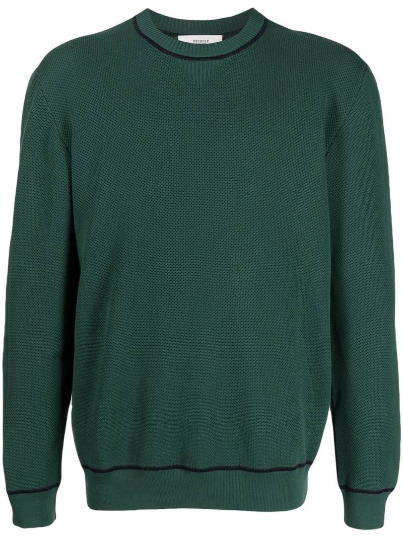 Pringle of Scotland round neck cotton jumper - Green von Pringle of Scotland