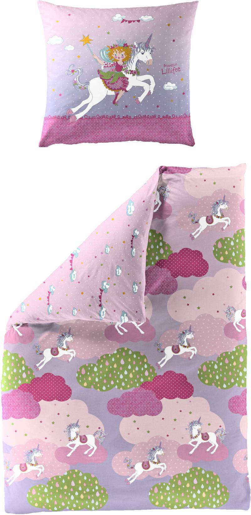 Prinzessin Lillifee Kinderbettwäsche »Einhorn«, Renforce, 100 % Baumwolle, Lillifee, pflegeleicht von Prinzessin Lillifee