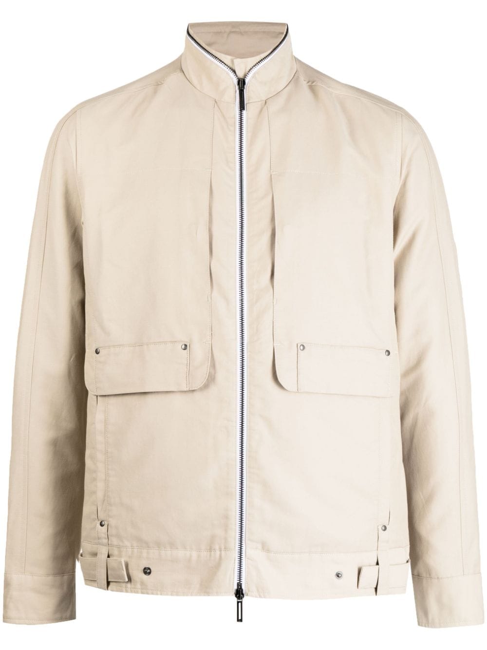 Private Stock The Bureau stand-up collar jacket - Brown von Private Stock