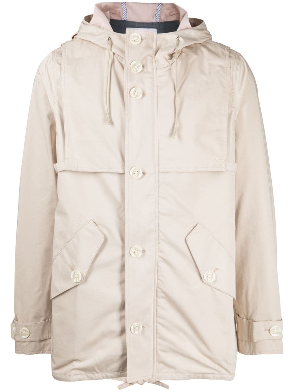 Private Stock The Leonidas hooded jacket - Neutrals von Private Stock