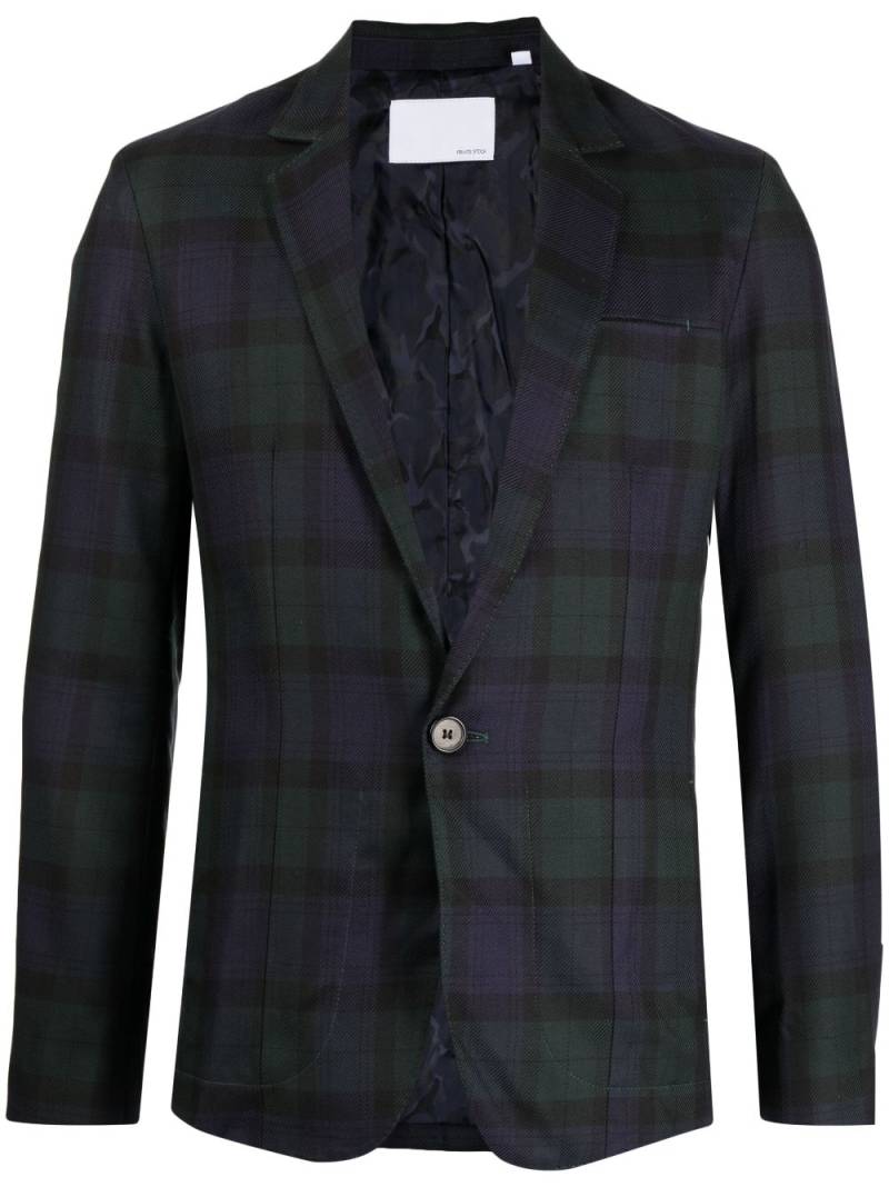 Private Stock The Rene check-pattern blazer - Black von Private Stock