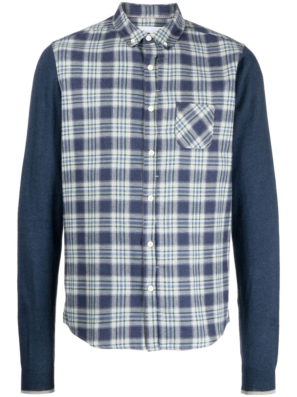 Private Stock The Sebastien check-print shirt - Blue von Private Stock