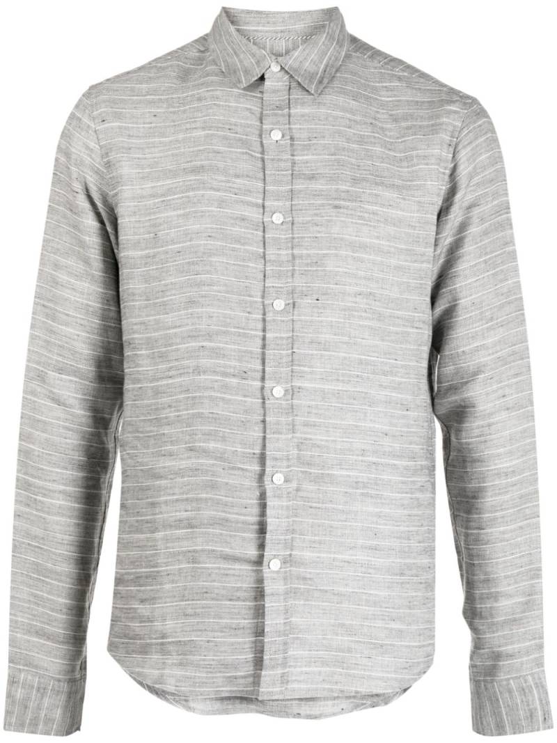 Private Stock horizontal-stripe print shirt - Grey von Private Stock