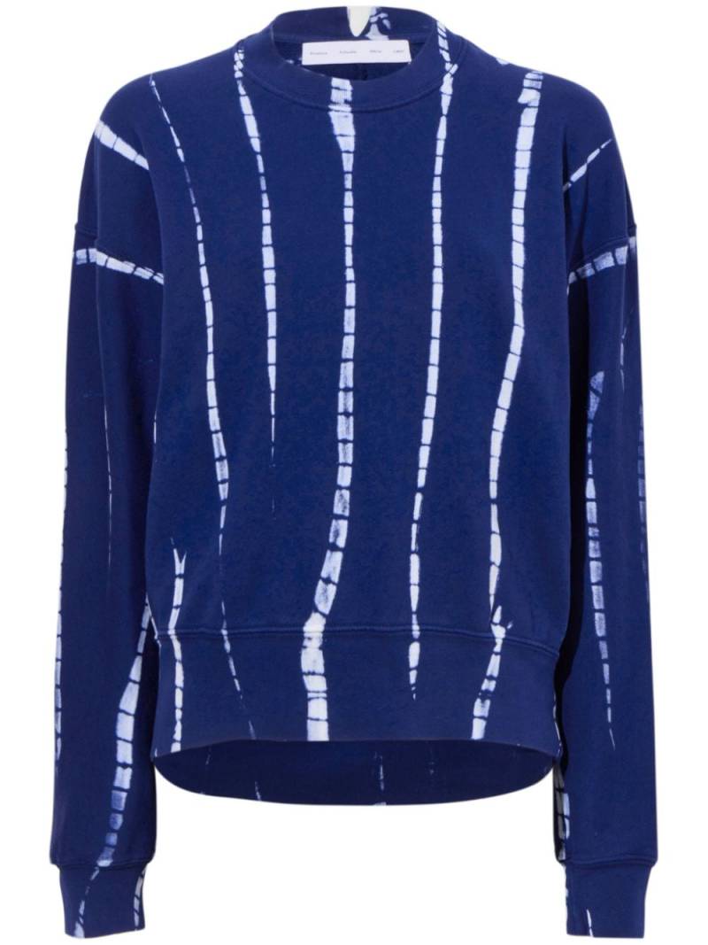 Proenza Schouler White Label Blake tie-dye print sweatshirt - Blue von Proenza Schouler White Label