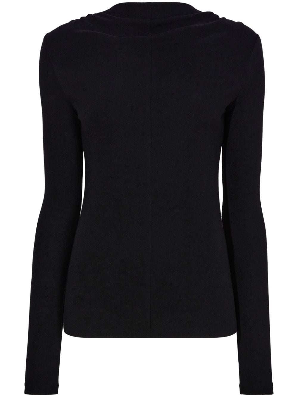 Proenza Schouler White Label Charlie mock-neck ruched top - Black von Proenza Schouler White Label