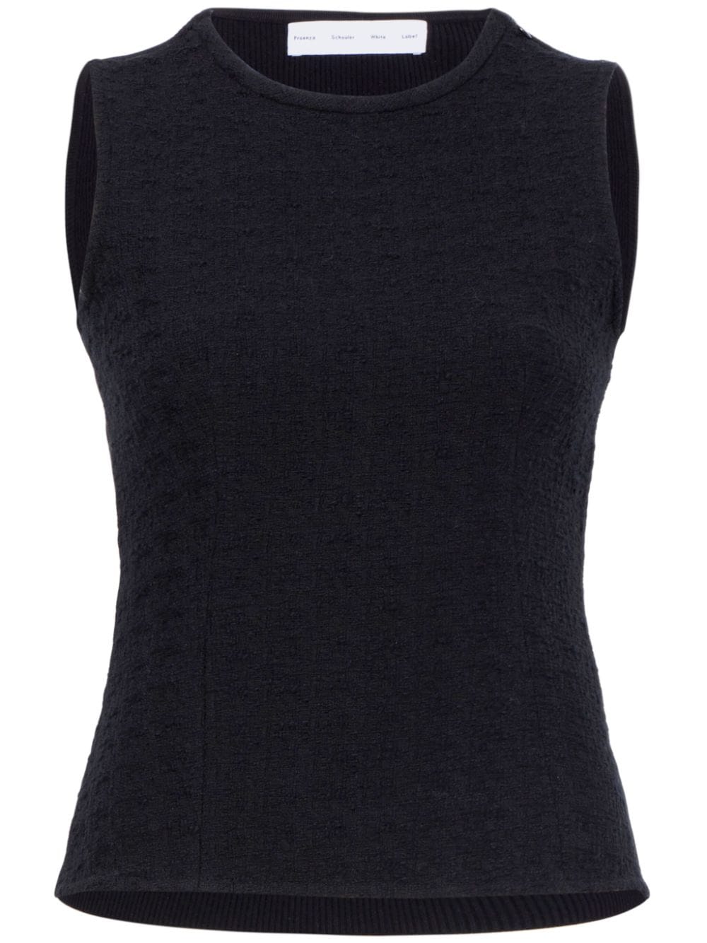 Proenza Schouler White Label Hazel tweed top - Black von Proenza Schouler White Label