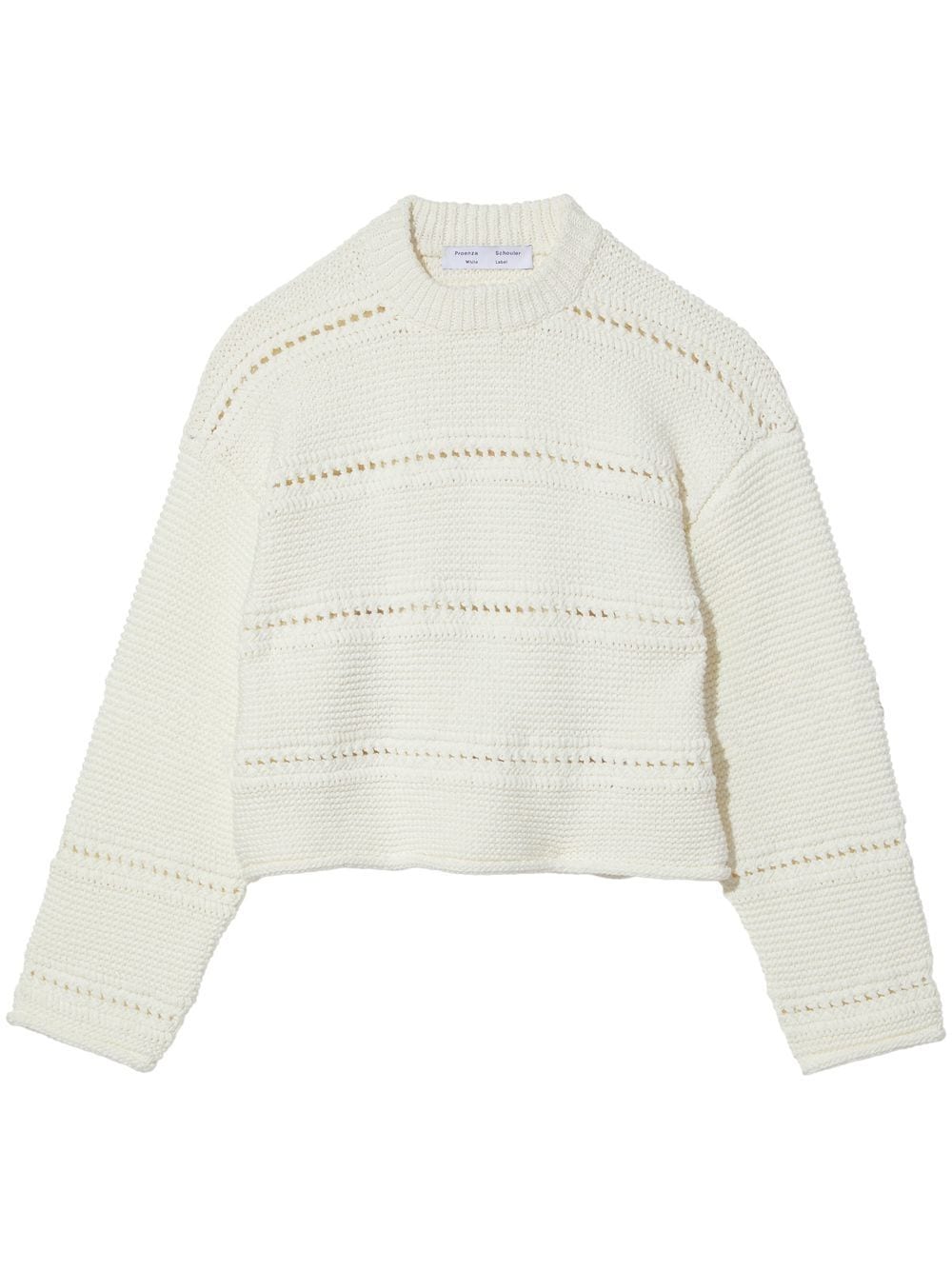 Proenza Schouler White Label cropped open-knit jumper von Proenza Schouler White Label