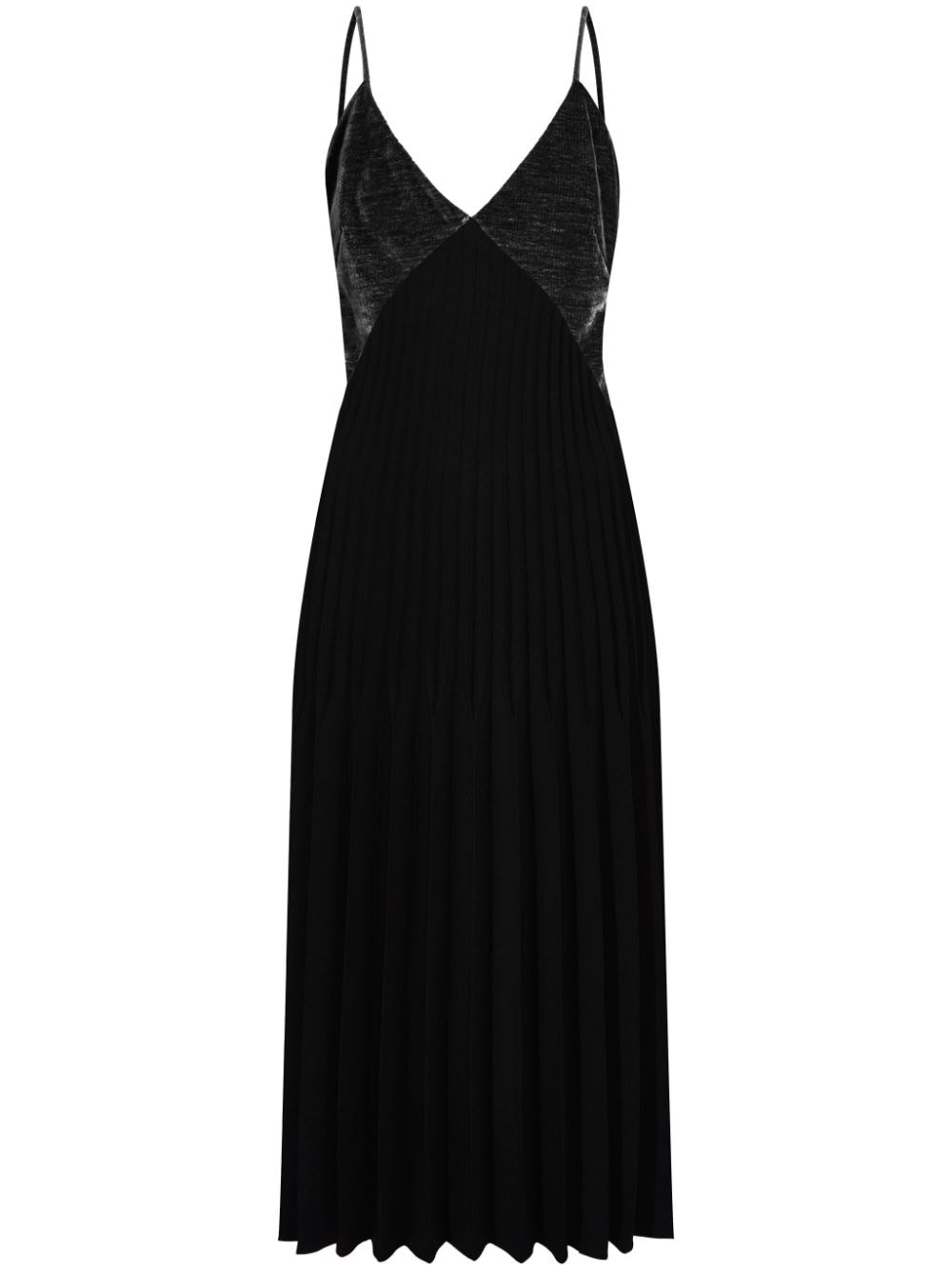 Proenza Schouler White Label Wren pleated midi dress - Black von Proenza Schouler White Label