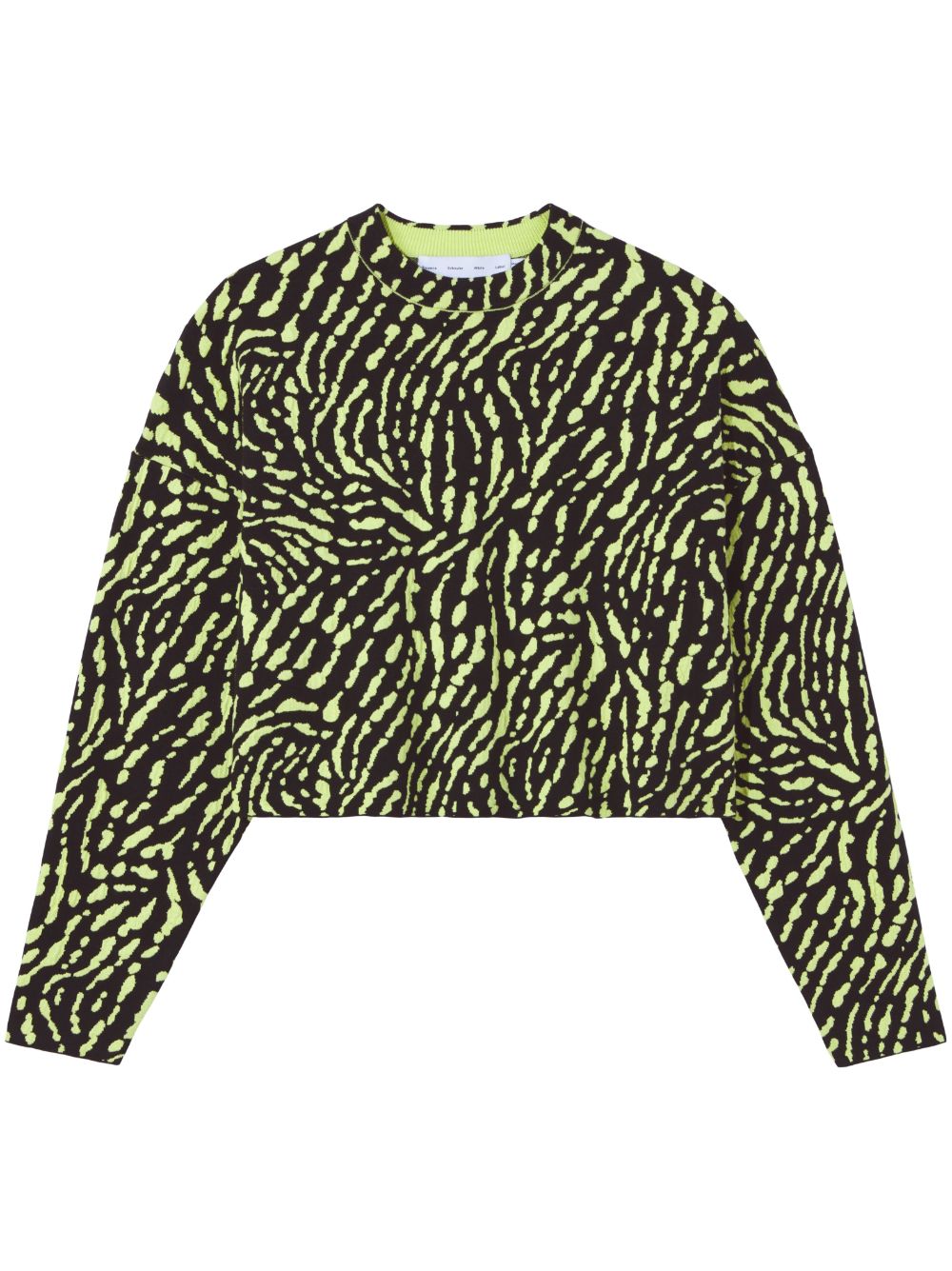 Proenza Schouler White Label animal-pattern jacquard jumper - Black von Proenza Schouler White Label