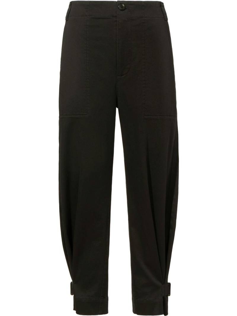 Proenza Schouler White Label cotton twill trousers - Black von Proenza Schouler White Label