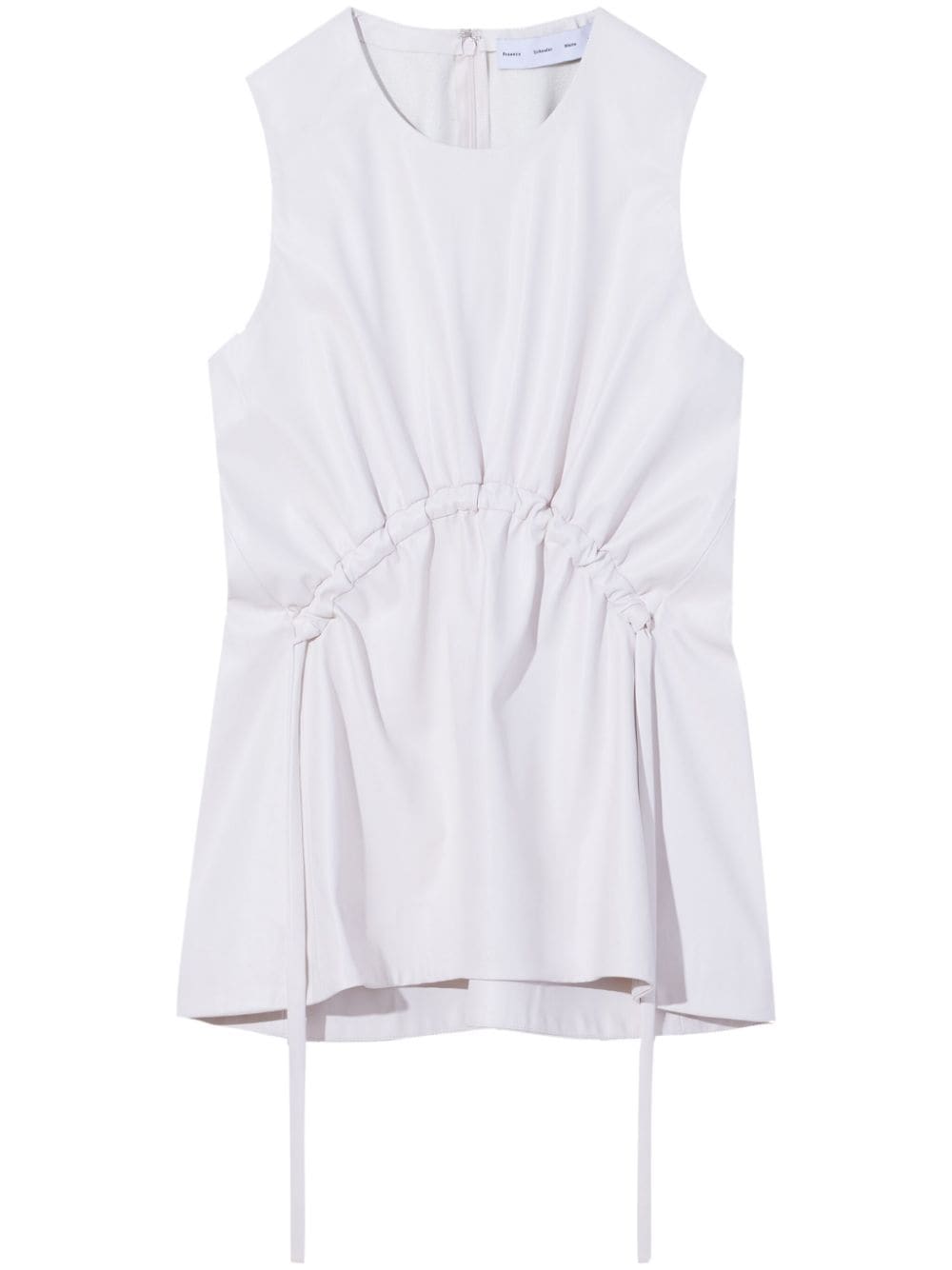 Proenza Schouler White Label drawstring-detail faux-leather top von Proenza Schouler White Label