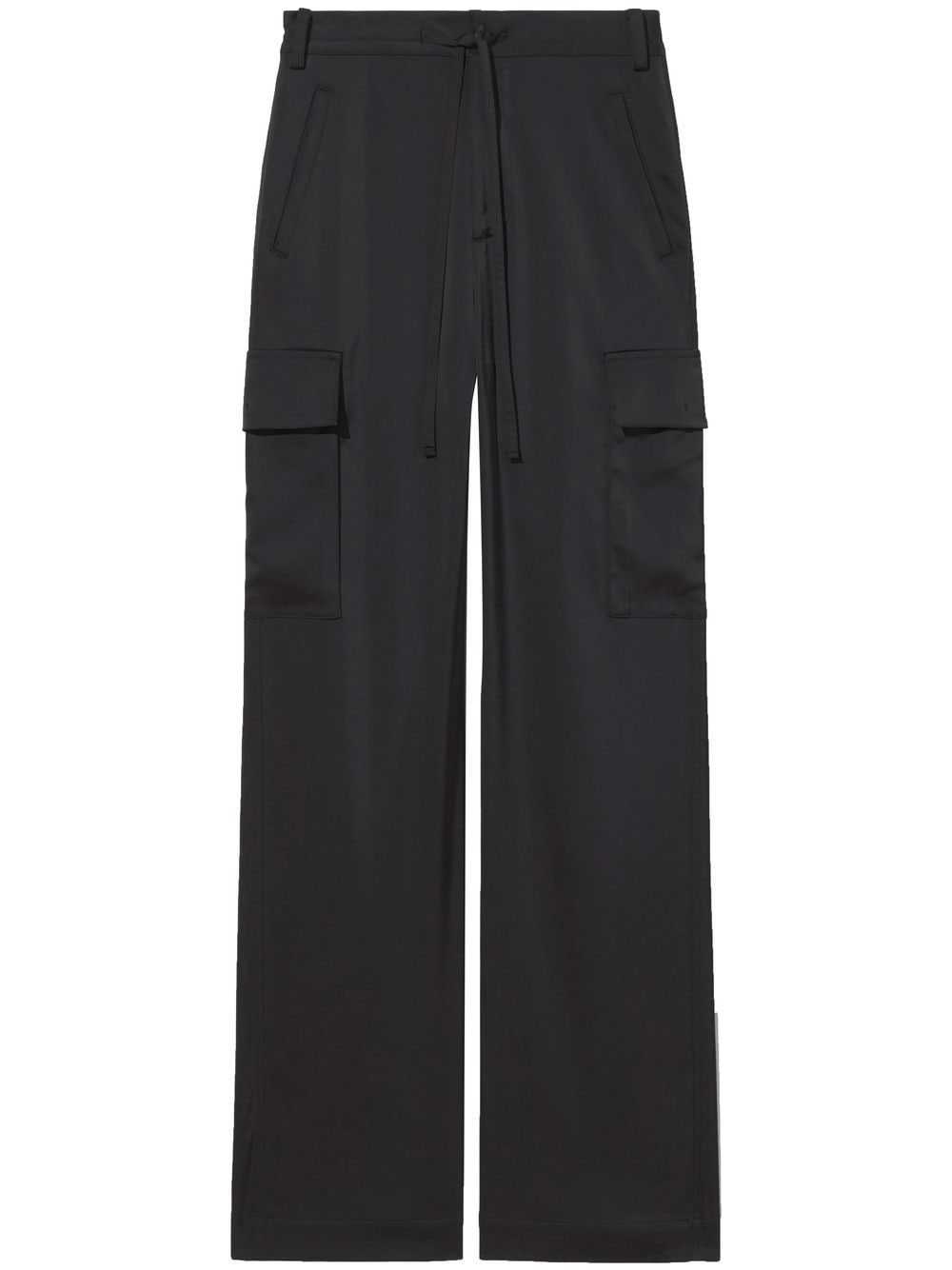 Proenza Schouler White Label drawstring-fastening cargo trousers - Black von Proenza Schouler White Label