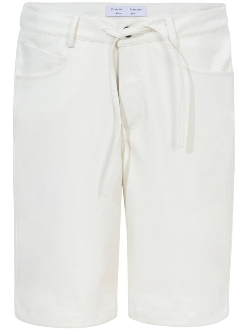 Proenza Schouler White Label faux-leather knee-length shorts von Proenza Schouler White Label