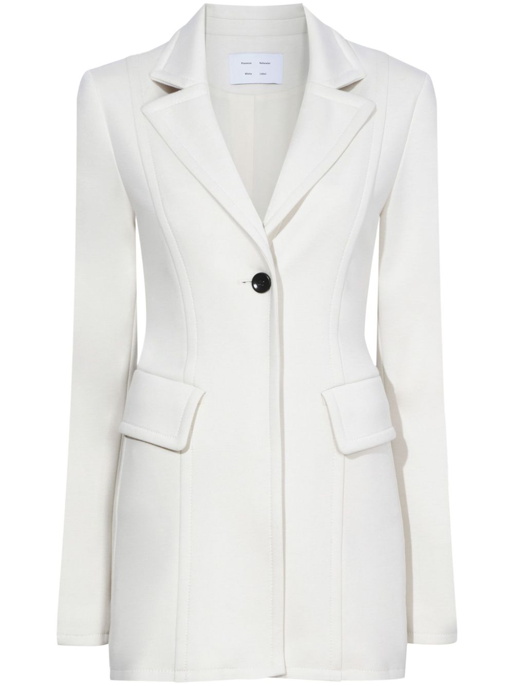 Proenza Schouler White Label notched-collar long blazer von Proenza Schouler White Label