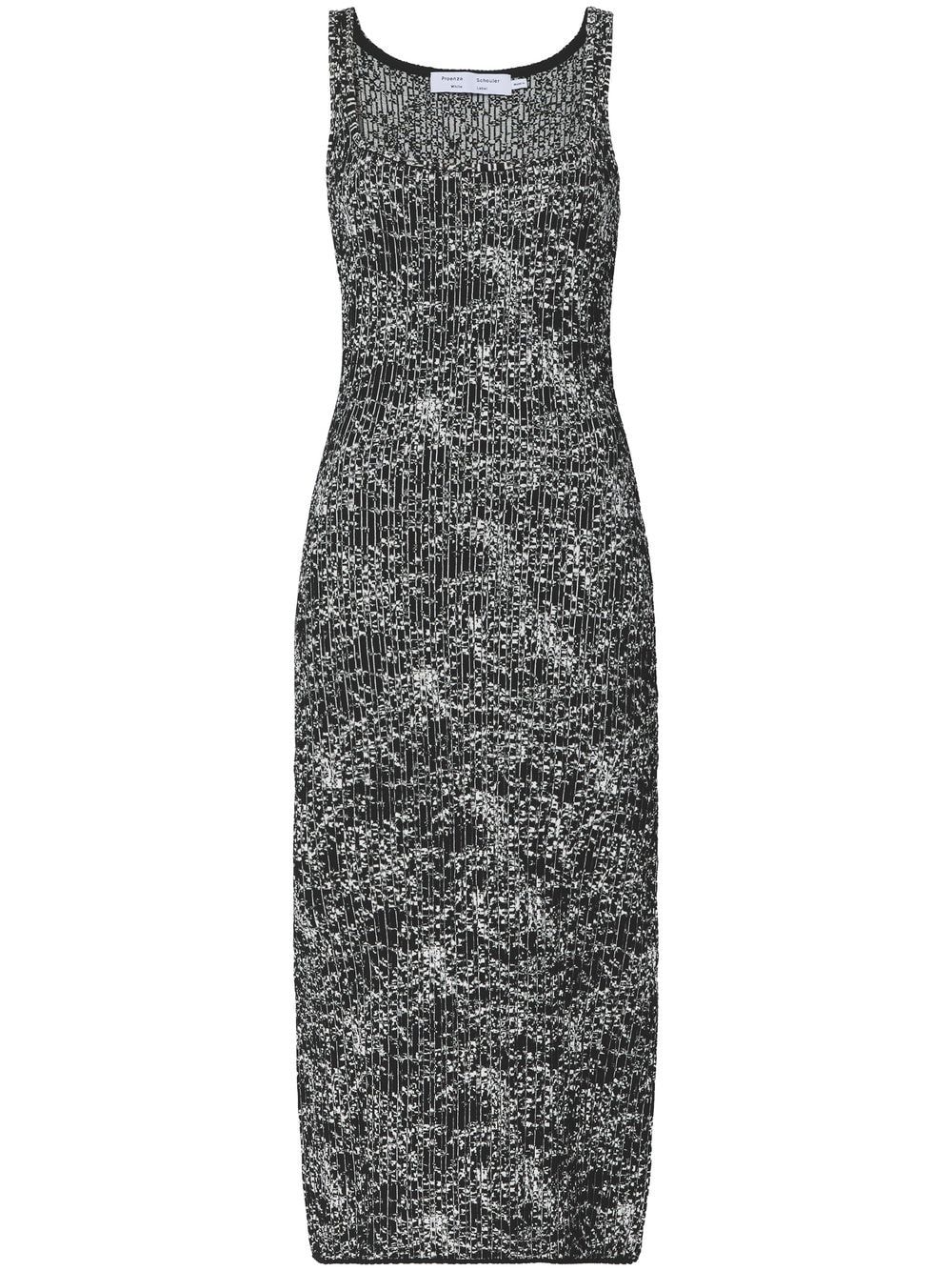 Proenza Schouler White Label sleevless speckle-knit dress - Black von Proenza Schouler White Label