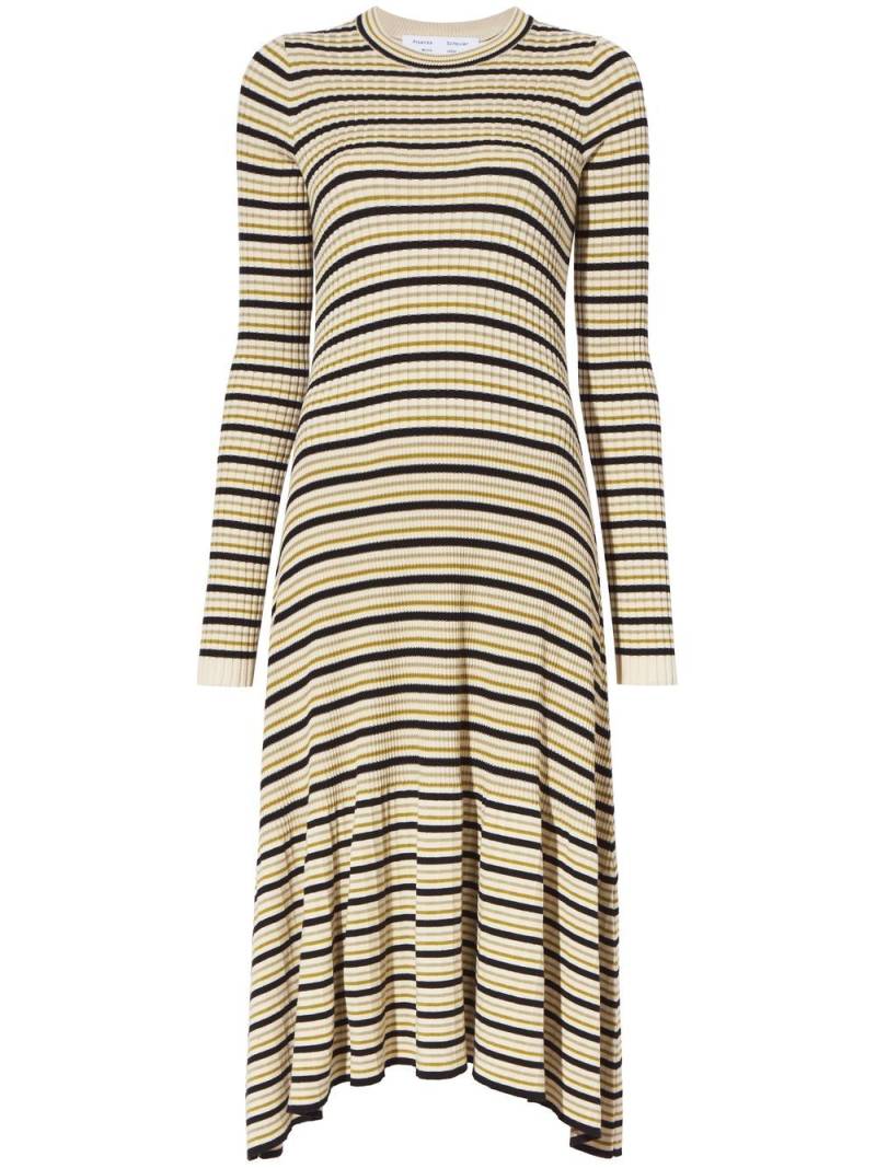 Proenza Schouler White Label striped ribbed-knit dress - Neutrals von Proenza Schouler White Label