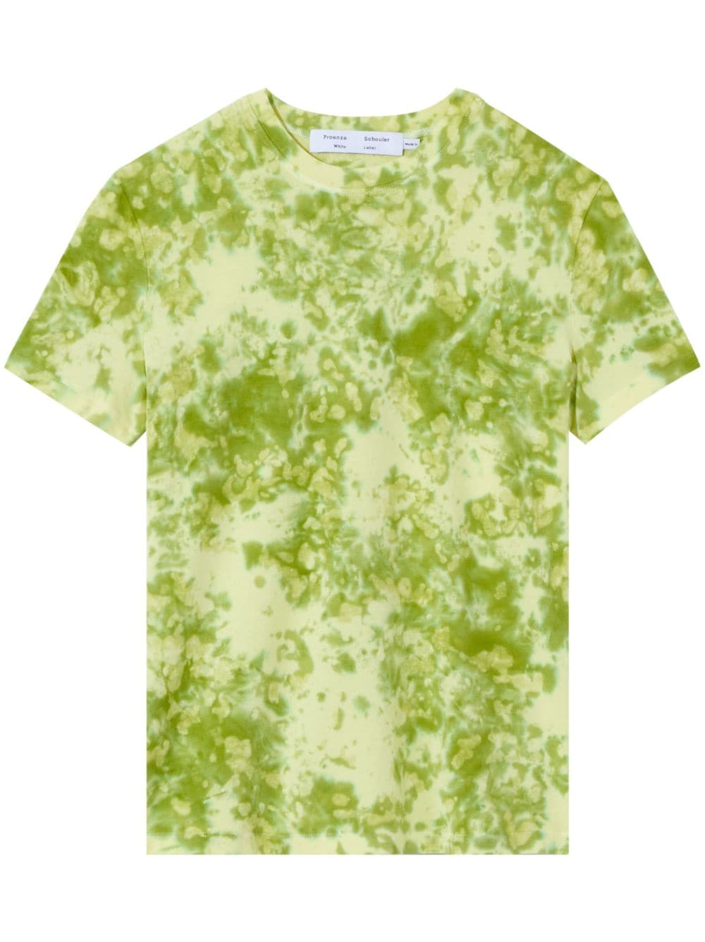 Proenza Schouler White Label tie-dye print cotton T-shirt - Green von Proenza Schouler White Label