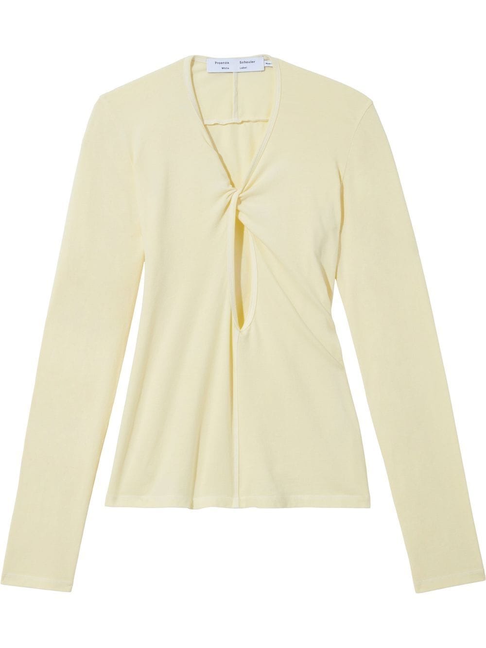Proenza Schouler White Label twisted long-sleeve T-shirt - Yellow von Proenza Schouler White Label