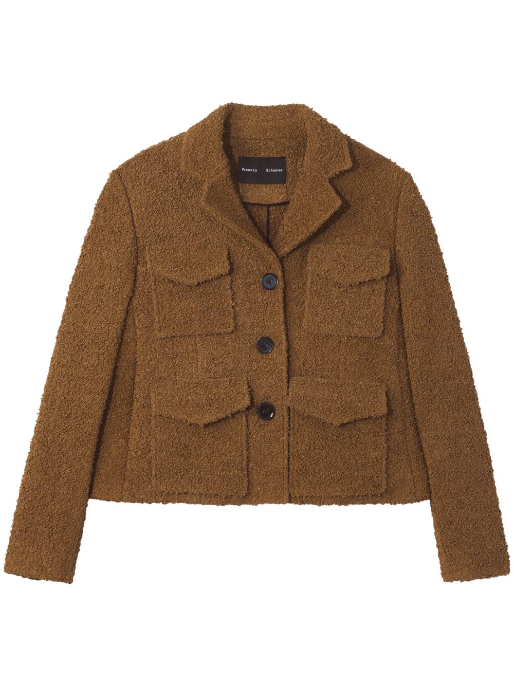 Proenza Schouler Bi-stretch bouclé jacket - Brown von Proenza Schouler