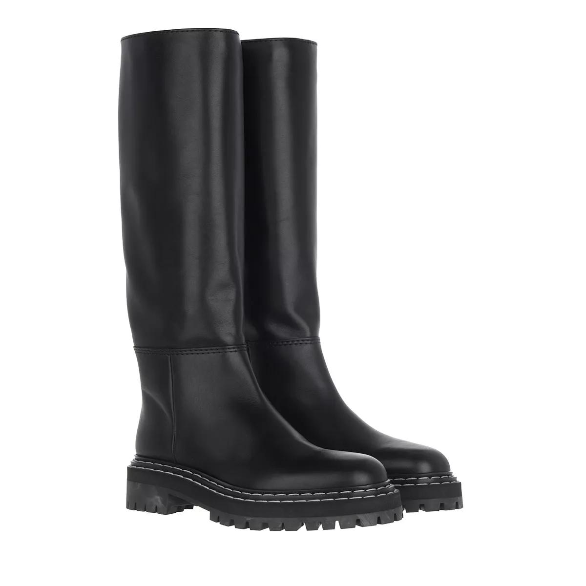 Proenza Schouler Boots & Stiefeletten - Calf Softy Flat Boot - Gr. 38 (EU) - in Schwarz - für Damen von Proenza Schouler