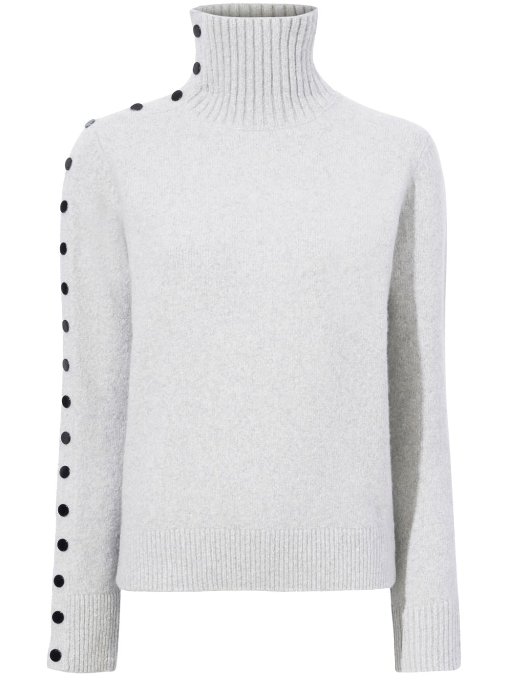 Proenza Schouler Camilla press-stud high-neck jumper - Grey von Proenza Schouler