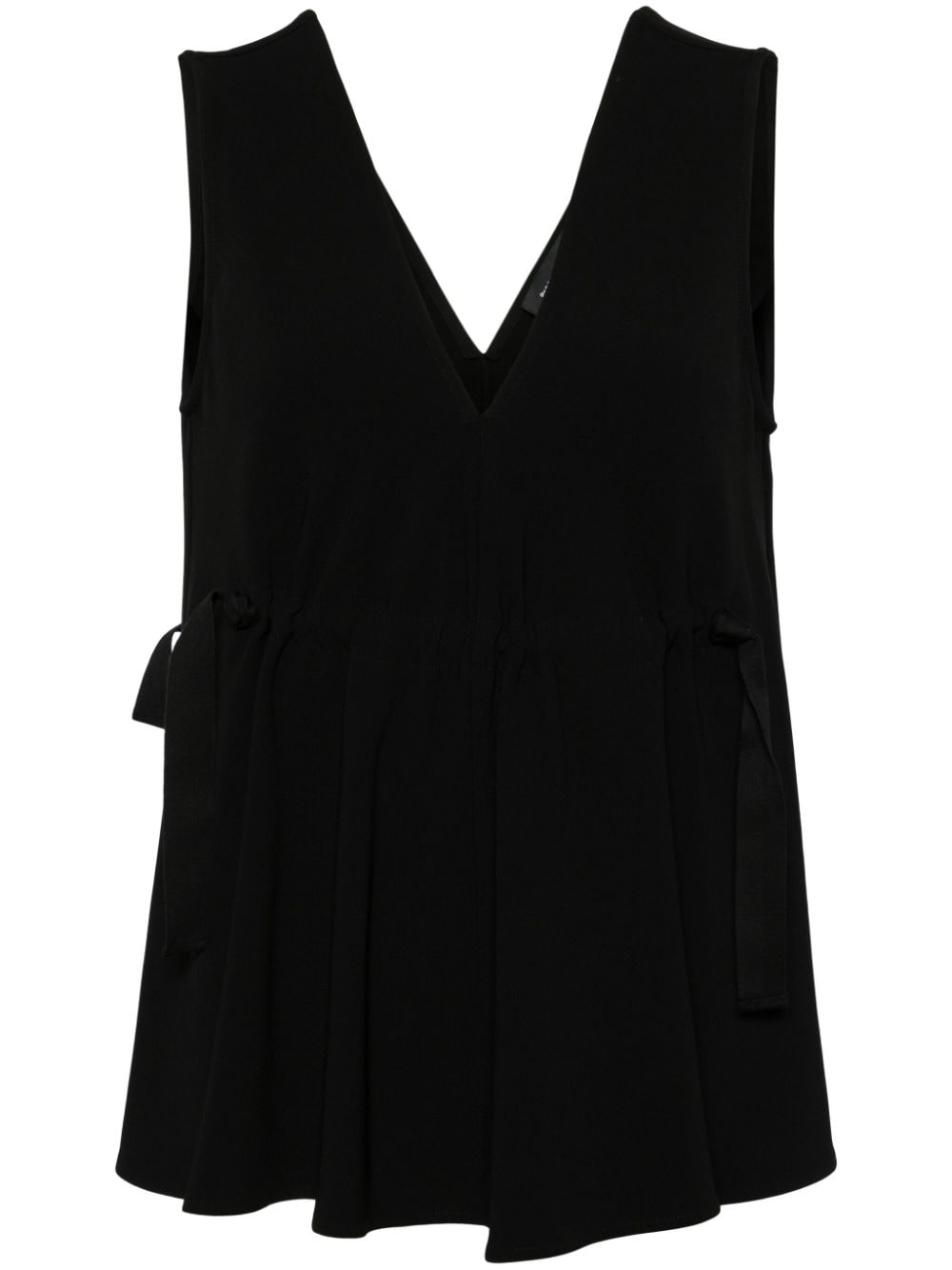 Proenza Schouler Casey V-neck top - Black von Proenza Schouler