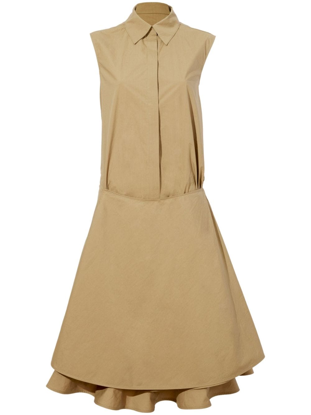 Proenza Schouler Cindy flared shirtdress - Neutrals von Proenza Schouler