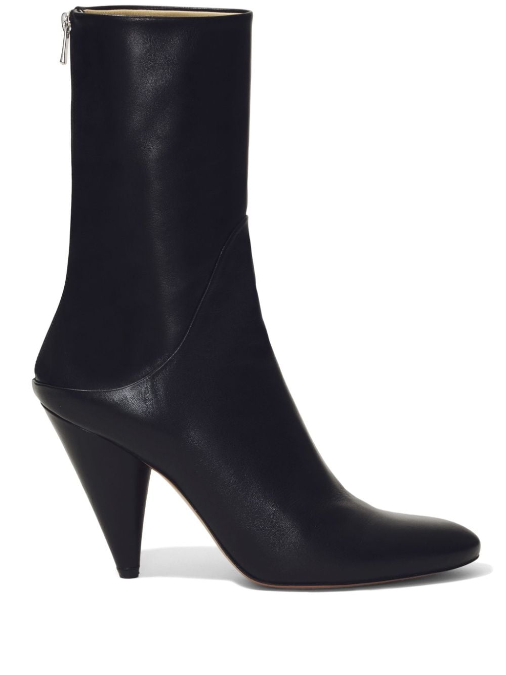 Proenza Schouler Cone 85mm leather ankle boots - Black von Proenza Schouler